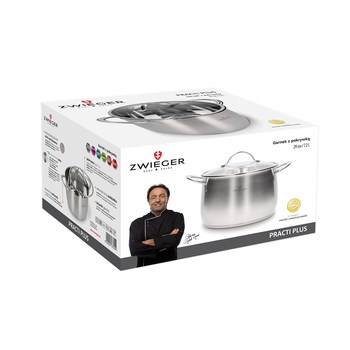Garnek z pokrywką 24 cm Practi Plus Zwieger