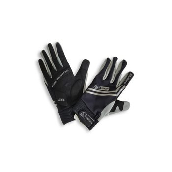 Rękawice rowerowe full l/xl, czarno-szare