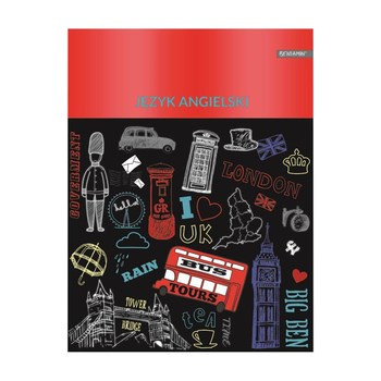 Zeszyt tematyczny - Język angielski, A5 60 kartek, kratka, Beniamin