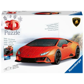 Puzzle 3D Pojazdy: Lamborghini Huracan Evo 108 elementów