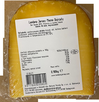 Ser Landana Gouda Jersey mocno dojrzały 180g