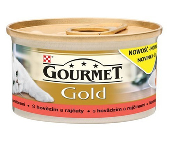 Gourmet Gold Karma dla kotów savoury cake z wołowiną i pomidorami 85 g