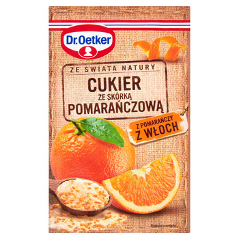 Dr. Oetker Ze świata natury Cukier ze skórką pomarańczową 15 g