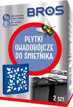 BROS - płytki owadobójcze do śmietnika 2 szt