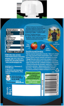 Gerber Deserek w tubce jabłko śliwka marchewka po 6 miesiącu 80g