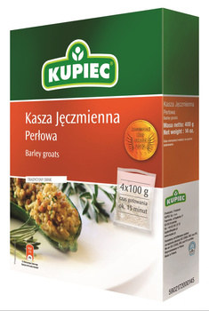 Kupiec Kasza jęczmienna perłowa 400 g (4 torebki)
