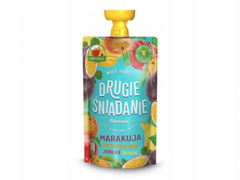 Drugie śniadanie Mus 100% marakuja brzoskwinia jabłko banan 100 g