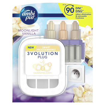 Ambi Pur 3Volution Elektryczny odświeżacz powietrza, zestaw startowy, Moonlight Vanilla 20ml