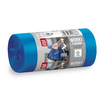 Anna Zaradna Worki na śmieci z uszami 35 l 30 sztuk