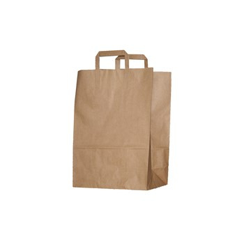 AJK Torba papierowa szara uchwyt  260/140/300 ' 50szt.