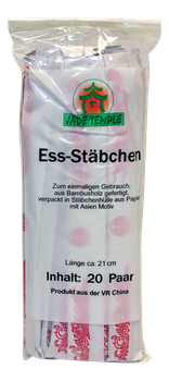 Pałeczki bambusowe w opakowaniu papierowym 20 par JADE TEMPLE