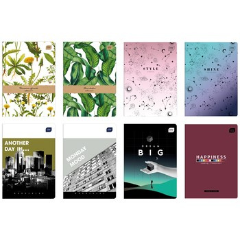 Zeszyt A5 60 kartek, gładki mix wzorów, INTERDRUK