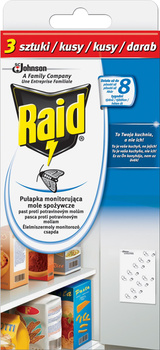 Raid Pułapka monitorująca mole spożywcze 3szt