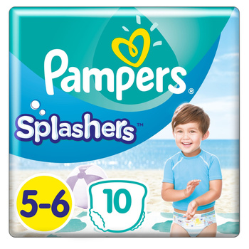 Pampers Splashers, Rozmiar 5-6, 10 Jednorazowych Pieluch Do Pływania