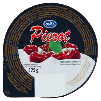 Olma Pierot Śmietanowy jogurt z czereśniami 175 g