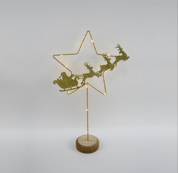 Metalowa gwiazda LED 41,5 cm