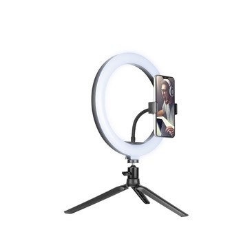 Lampa pierścieniowa Tracer Ring 26 cm z mini statywem