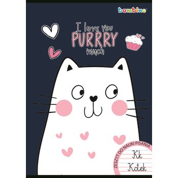 Unipap zeszyt do nauki pisania okładka laminowana A4, 32 kartki, linia dwukolorowa