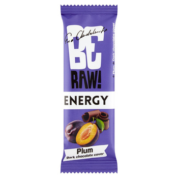 BeRaw baton Energy Śliwka 40g