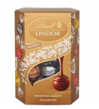 Lindt Lindor Praliny z czekolady mlecznej białej i gorzkiej 200 g