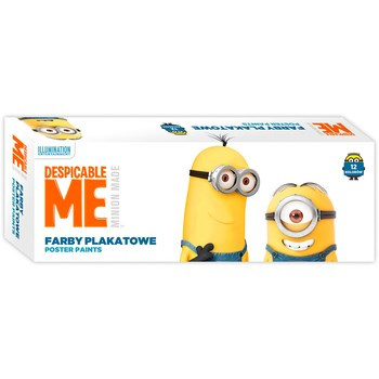 Farby plakatowe Minionki 12 kolorów 20 ml