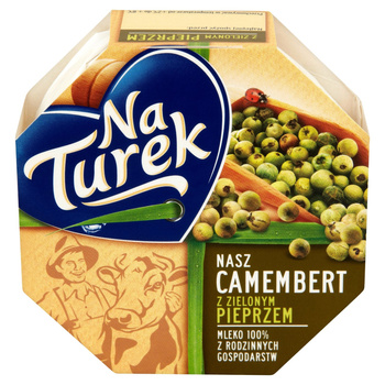 NaTurek Ser pleśniowy camembert z zielonym pieprzem 120 g