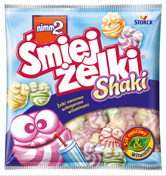 nimm2 Śmiejżelki Shaki Żelki owocowe wzbogacone witaminami 90 g