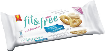 Herbatniki Fit&Free o smaku waniliowym 120 g Cukry Nyskie
