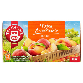 Herbatka owocowa TEEKANNE Świat Owoców Słodka Brzoskwinia 20 x 2,25g