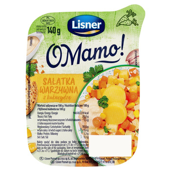 O Mamo!  Sałatka warzywna z kukurydzą 140 g Lisner