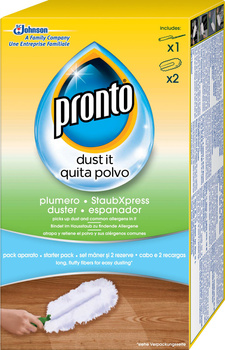 Pronto Duster Starter Pack Rączka i wymienne końcówki czyszczące 2szt