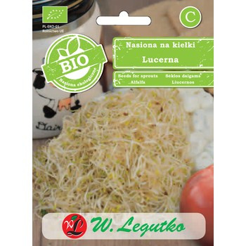 Nasiona na kiełki - lucerna Legutko