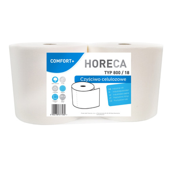 HORECA COMFORT+ Czyściwo celulozowe typ 800/18 2 rolki 2-warstwowe