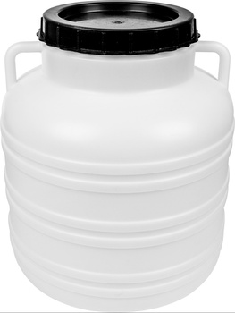 Beczka Kiszonka- biała, uchwyty, 30 L