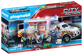 PLAYMOBIL Ambulans pogotowia ratunkowego: US Ambulance