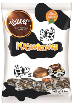 Wawel Krówkowa Czekoladka mleczna nadziewana 1000 g