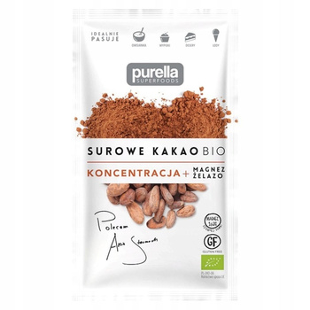 Purella superfoods Surowe kruszone ziarna kakao BIO 21g