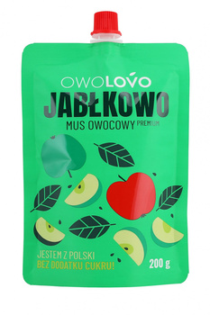 OWOLOVO Jabłkowo Mus owocowy 200 g