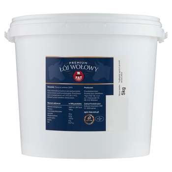 Fat Chef Premium Łój wołowy 5 kg