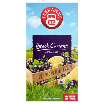 Teekanne Świat Owoców Aromatyzowana herbatka owocowa czarna porzeczka z cytryną 50 g (20 x 2,5 g)