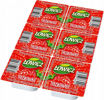 Łowicz Produkt owocowy truskawka 6 x 25 g