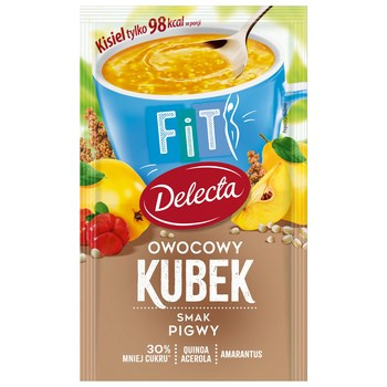 Delecta Owocowy kubek Fit Kisiel pigwa 26 g
