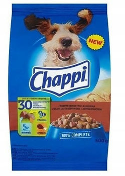 Chappi z wołowiną i drobiem Karma pełnoporcjowa 500 g