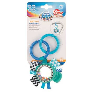Canpol babies zabawka pluszowa z grzechotką i zawieszką KOKARDA