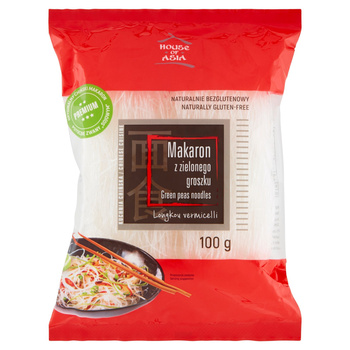 House of Asia Makaron z zielonego groszku 100 g