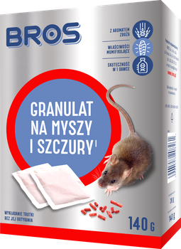 Bros Granulat na myszy i szczury 140 g