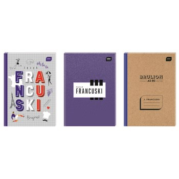 Brulion A5 80 # język francuski INTERDRUK