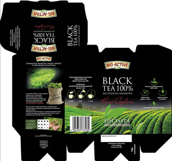 Big-Active Pure Ceylon Herbata czarna 100% liściasta 100 g