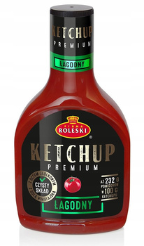 Roleski ketchup łagodny premium 465 g