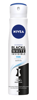 Nivea Black&White Invisible Pure Antyperspirant Spray 250ml